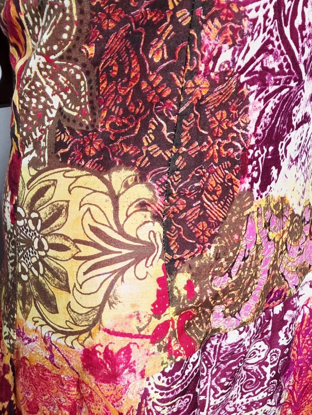 Vintage Y2K Boho Silk Blend Maxi Dress by Alba Conde - Picture 4 of 10